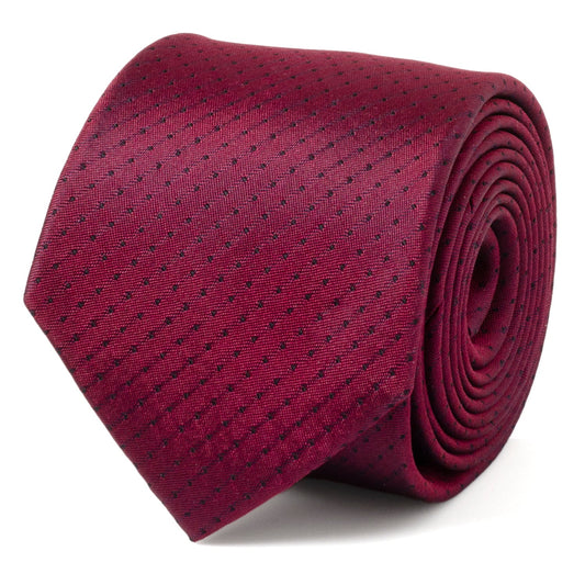 Red Pin Dot Men's Tie