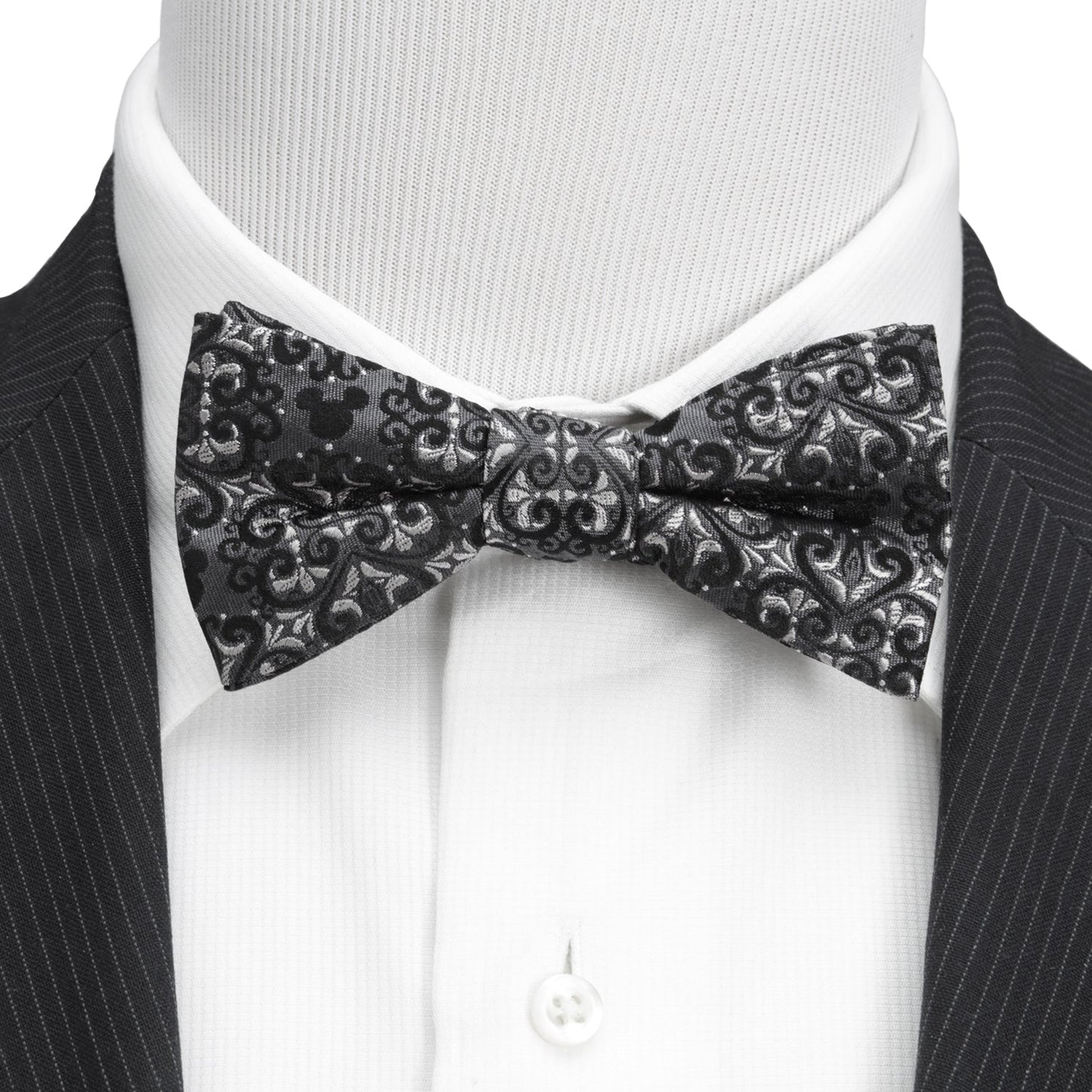 Mickey Mouse Damask Tile Bow Tie