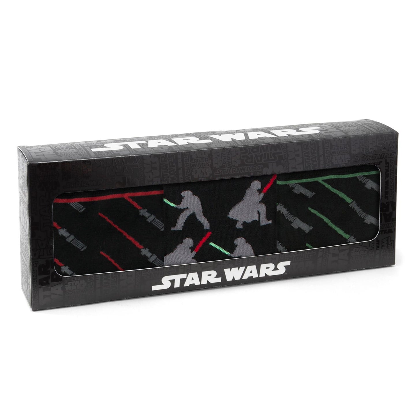 Lightsaber Battle 3 Pair Socks Gift Set