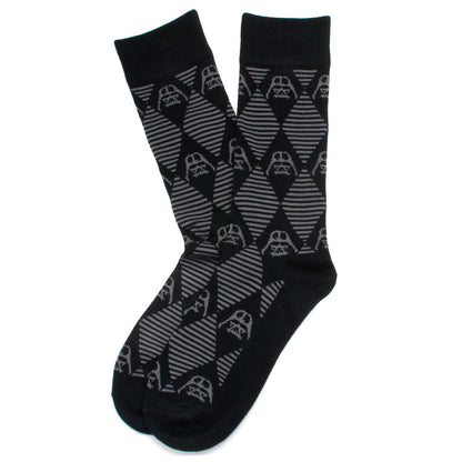 Darth Vader Argyle Stripe Black Socks