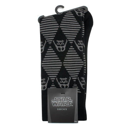 Darth Vader Argyle Stripe Black Socks