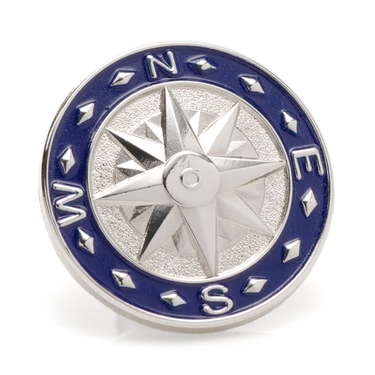 Blue Compass Lapel Pin