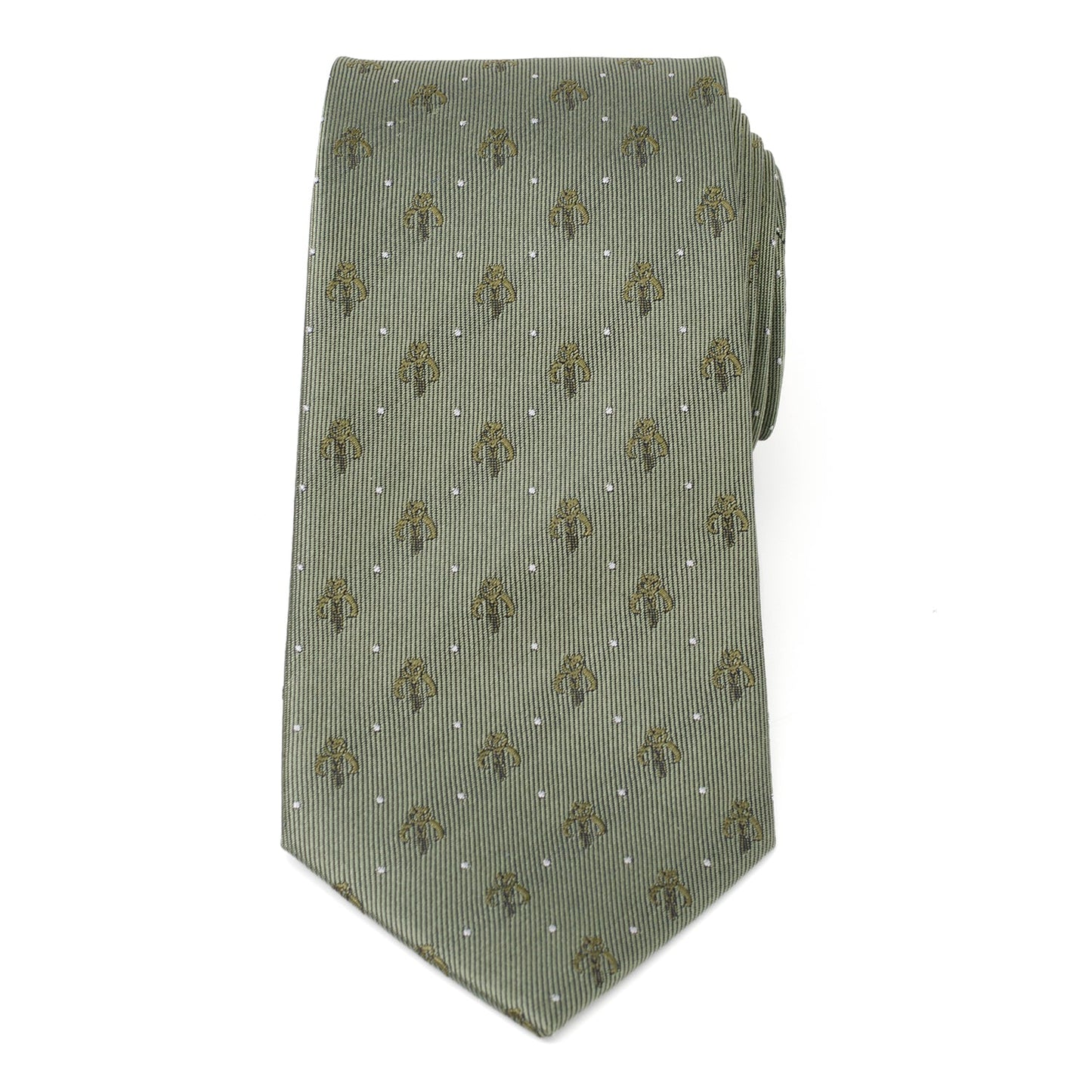 Mandalorian Dot Sage Green Men's Tie