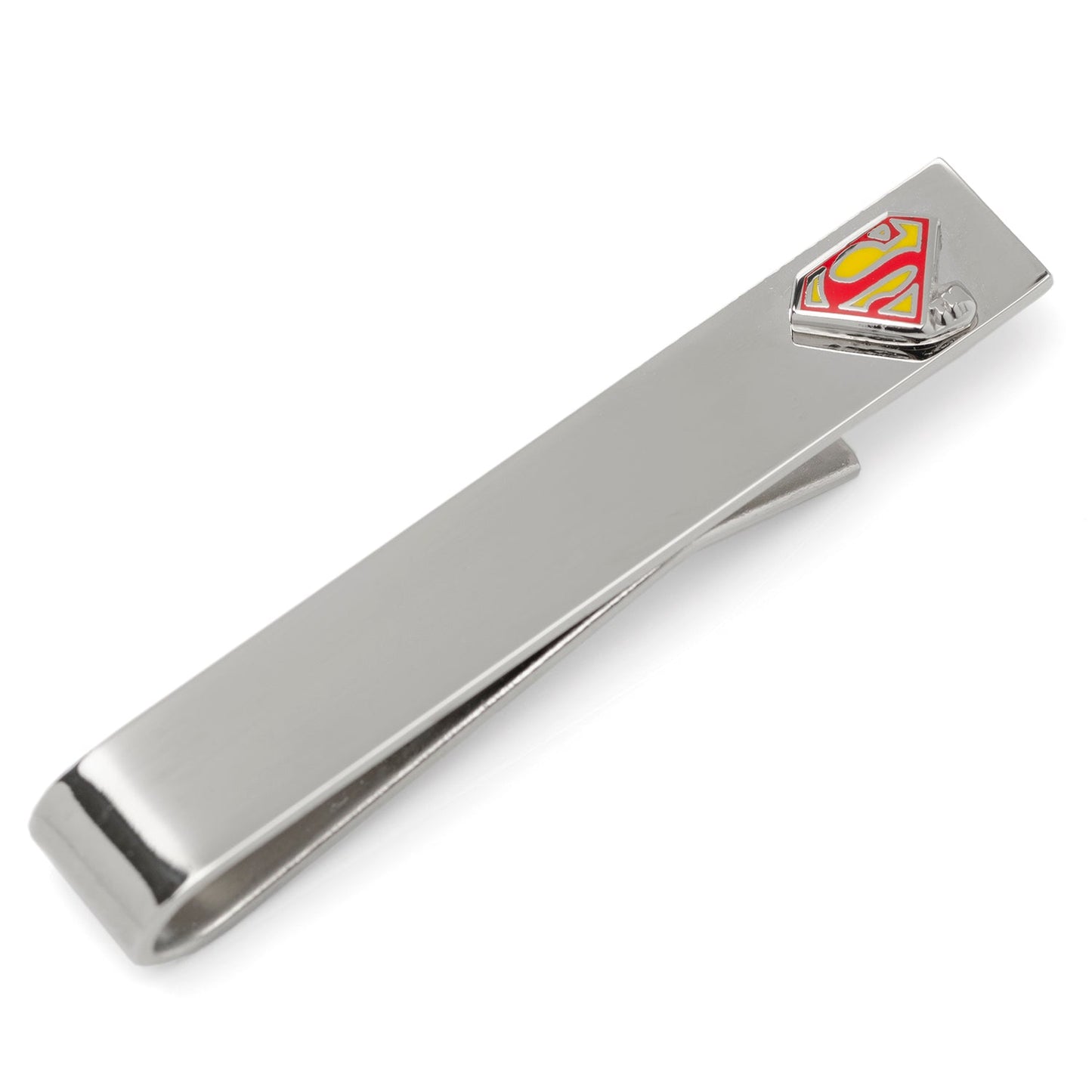 Superman Hidden Message Silver Tie Bar