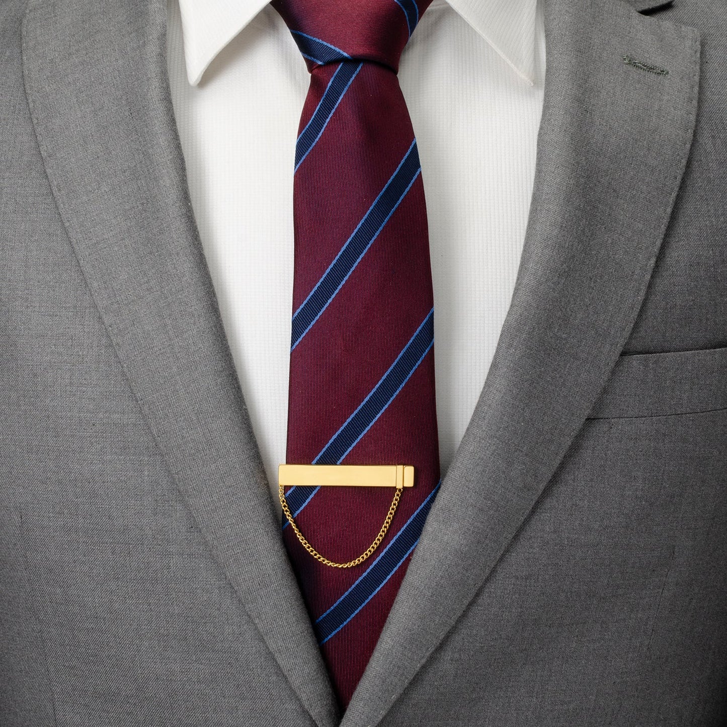 Stainless Steel Gold Chain Tie Clip