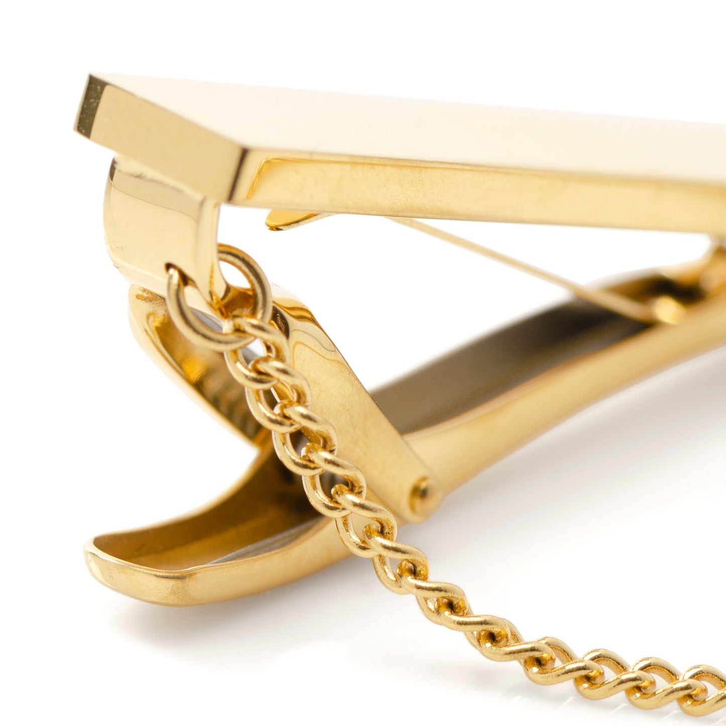 Stainless Steel Gold Chain Tie Clip