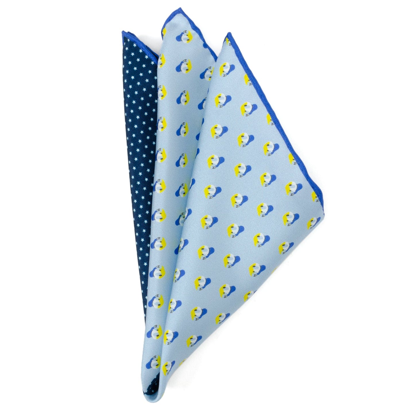 Donald Duck Blue Pocket Square