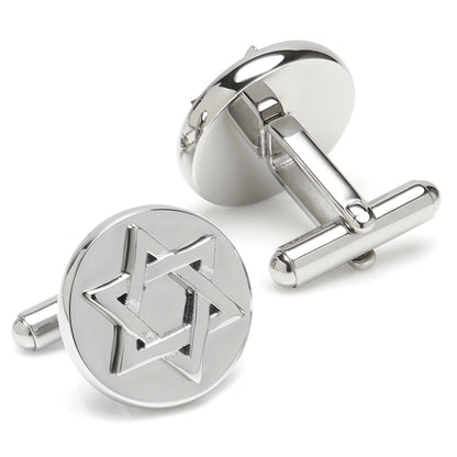 Star of David Stainless Steel Cufflinks