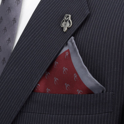 Mandalorian Red Silk Pocket Square