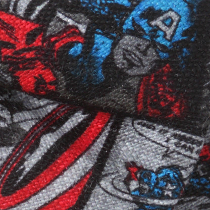 Captain America Comic Gray Men's Bow Tie