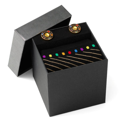 Infinity Stones Cufflinks and Sock Gift Set