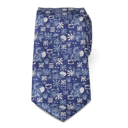 Stitch Blue Tropical Mens Tie