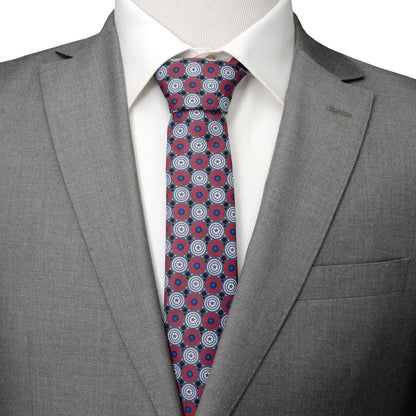 Captain America Gray Dot Men's Tie