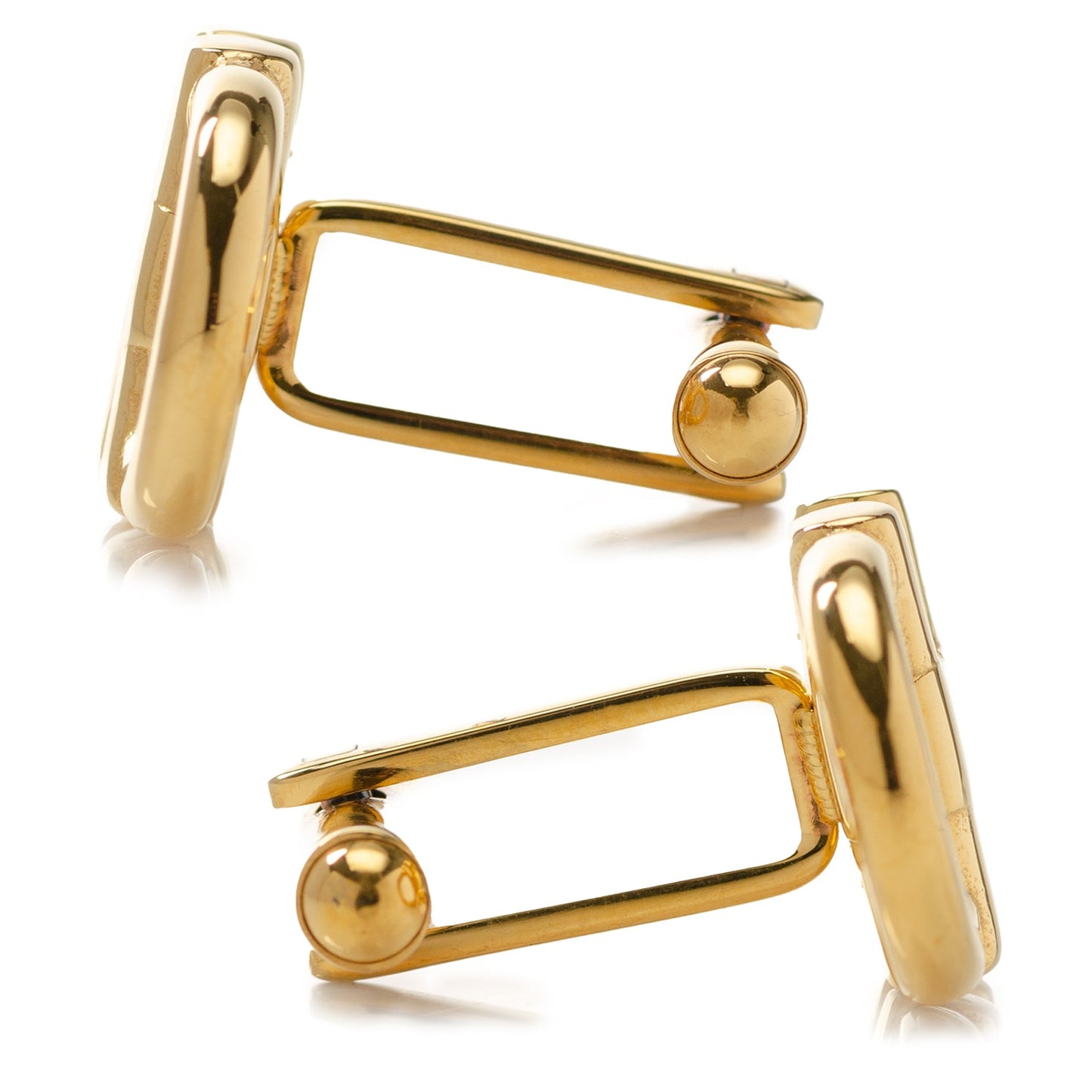 Horse Bit Gold Stainless Steel Cufflinks